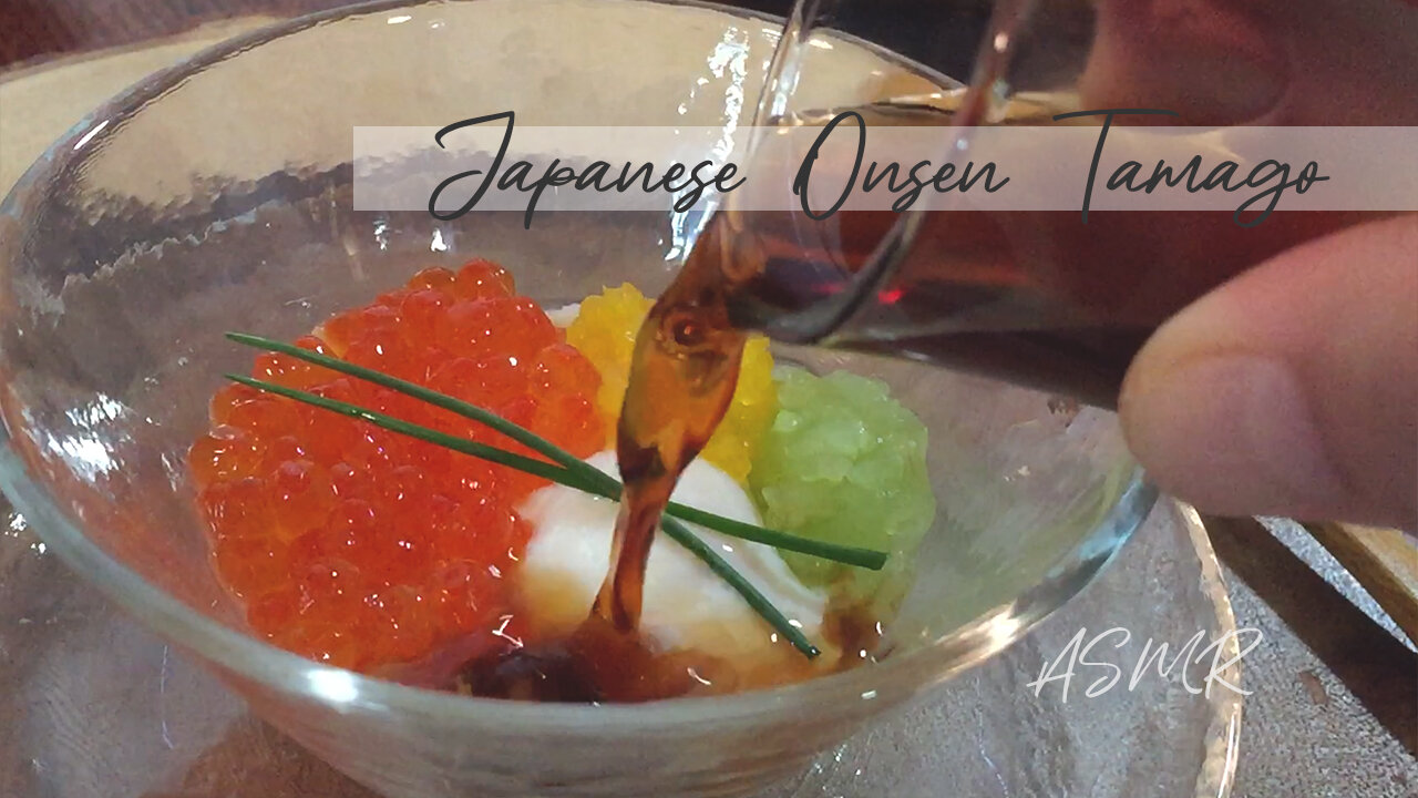 ASMR | How To Make A Simple And Stylish Japanese Onsen Tamago | No Music Version