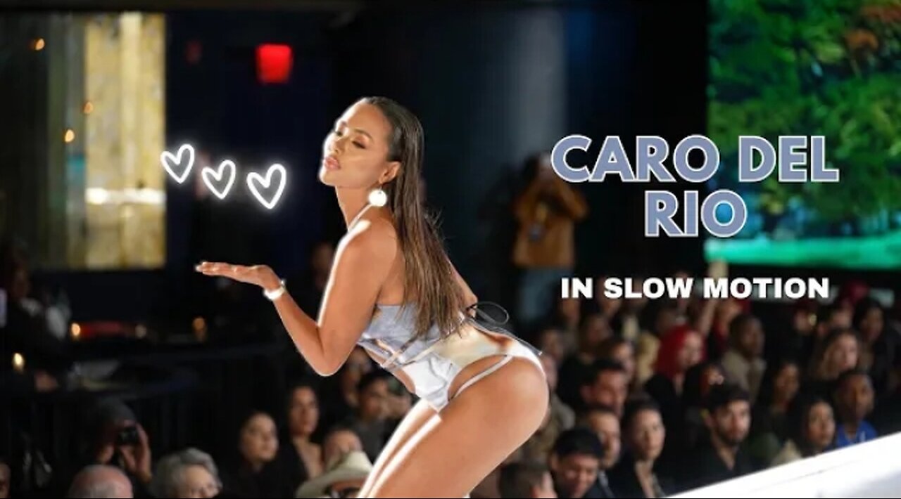 Caro Del Rio In Slow Motion | Model Compilation | NYFW 24 #bikini #swimwearmodel
