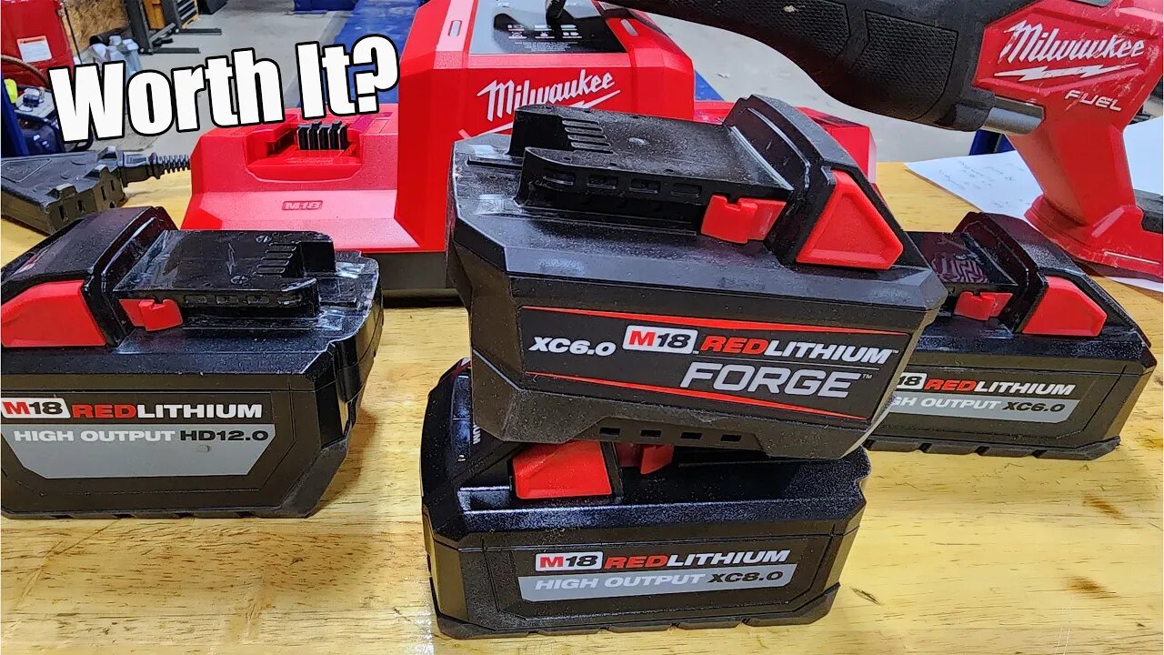 Milwaukee M18 REDLITHIUM FORGE 6.0 Ah Battery Pack Challenge and Testing