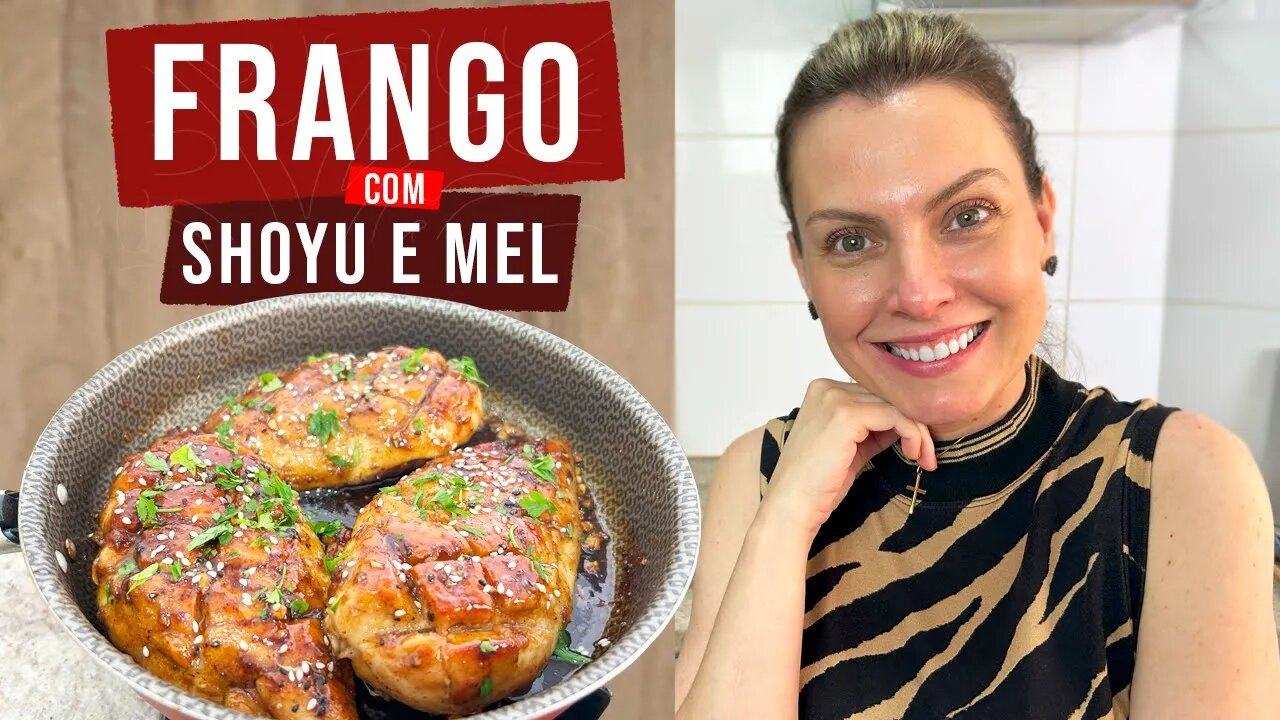 UMA COMBINAÇÃO PERFEITA DE FRANGO COM SHOYU E MEL