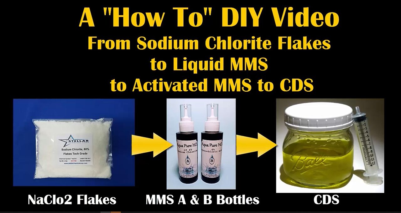 From Flakes to MMS to CDS: A Chlorine Dioxide How To (comprehensive) Video for making it at home
