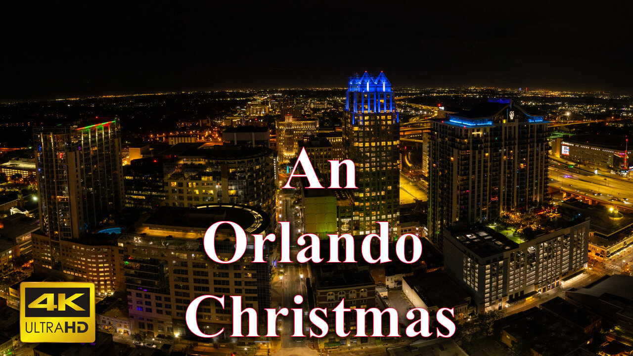 Downtown Orlando Christmas in 4k 2022 - Rumble Version