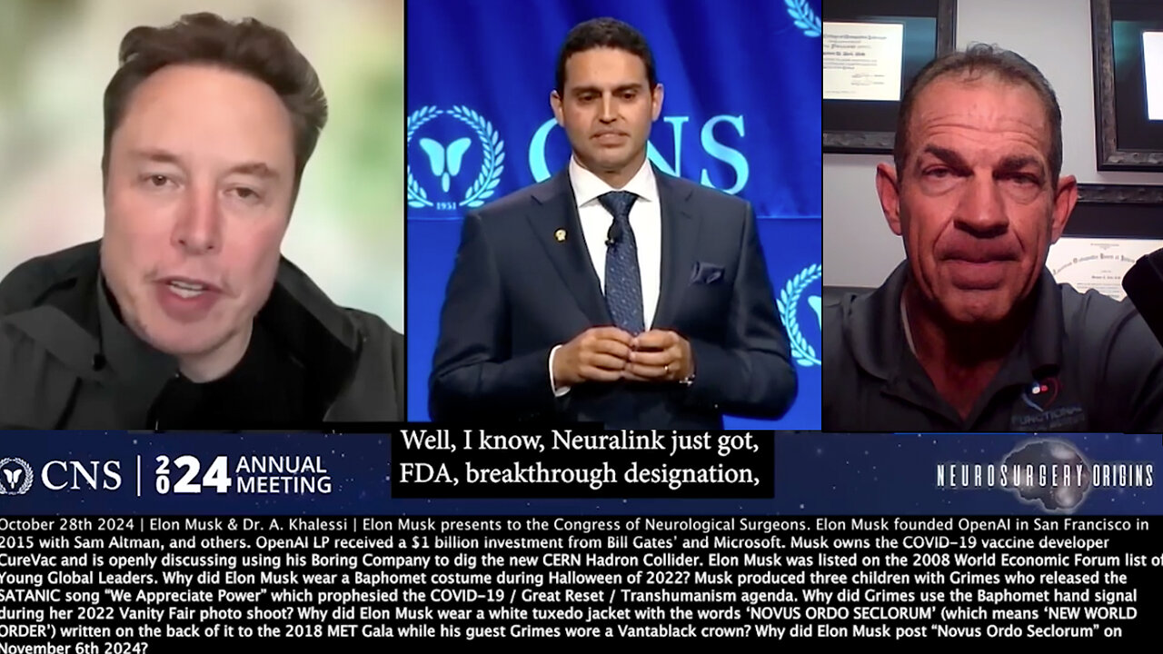 Elon Musk | (Neuralink) Is Basically Like Having An Apple Watch Or A Fitbit That Replaces a Piece of the Skull. The Constraint On Human Machine Symbiosis Is Band-Width...Playing Video Games Just By Thinking. - 10/28/24