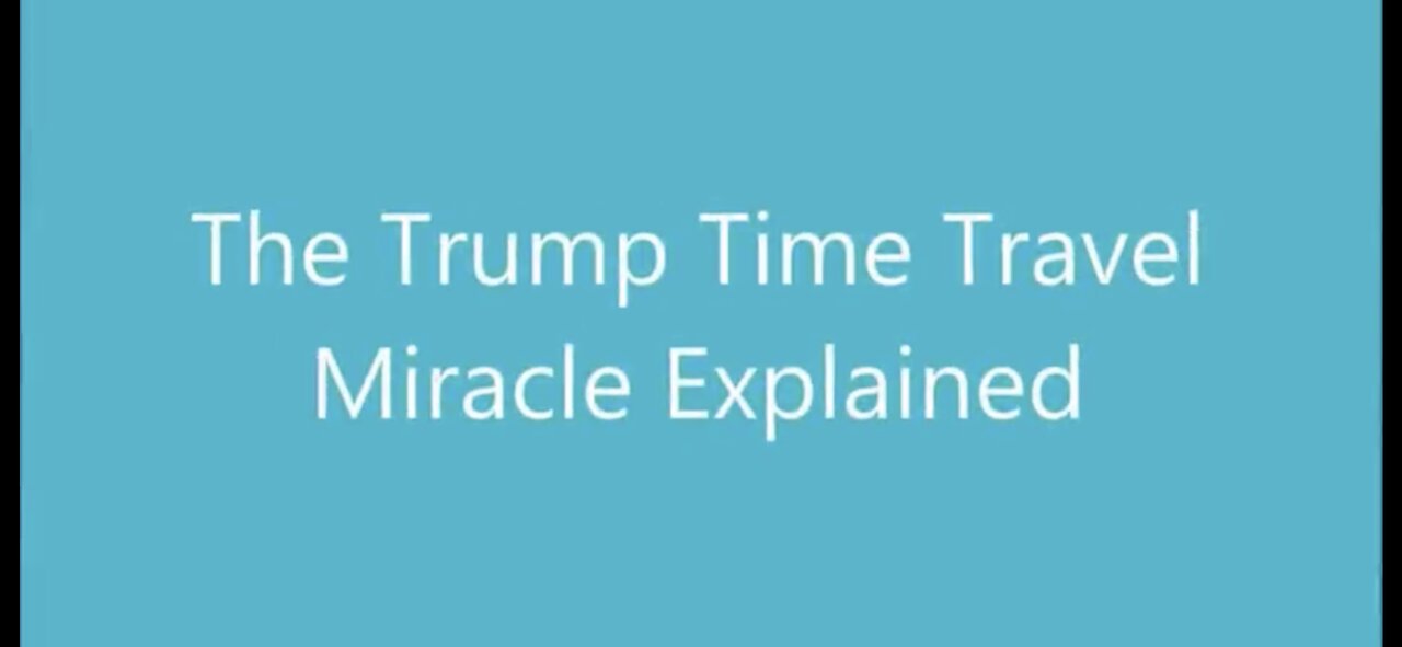 TRUMP TIME TRAVEL SERIES … by my dear friend JETSON WHITE 🚀🎬😉🕊️👍🏼