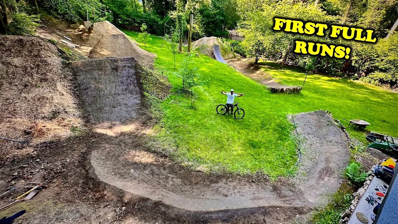 We Finished the Back Garden Dirt Jump Line!