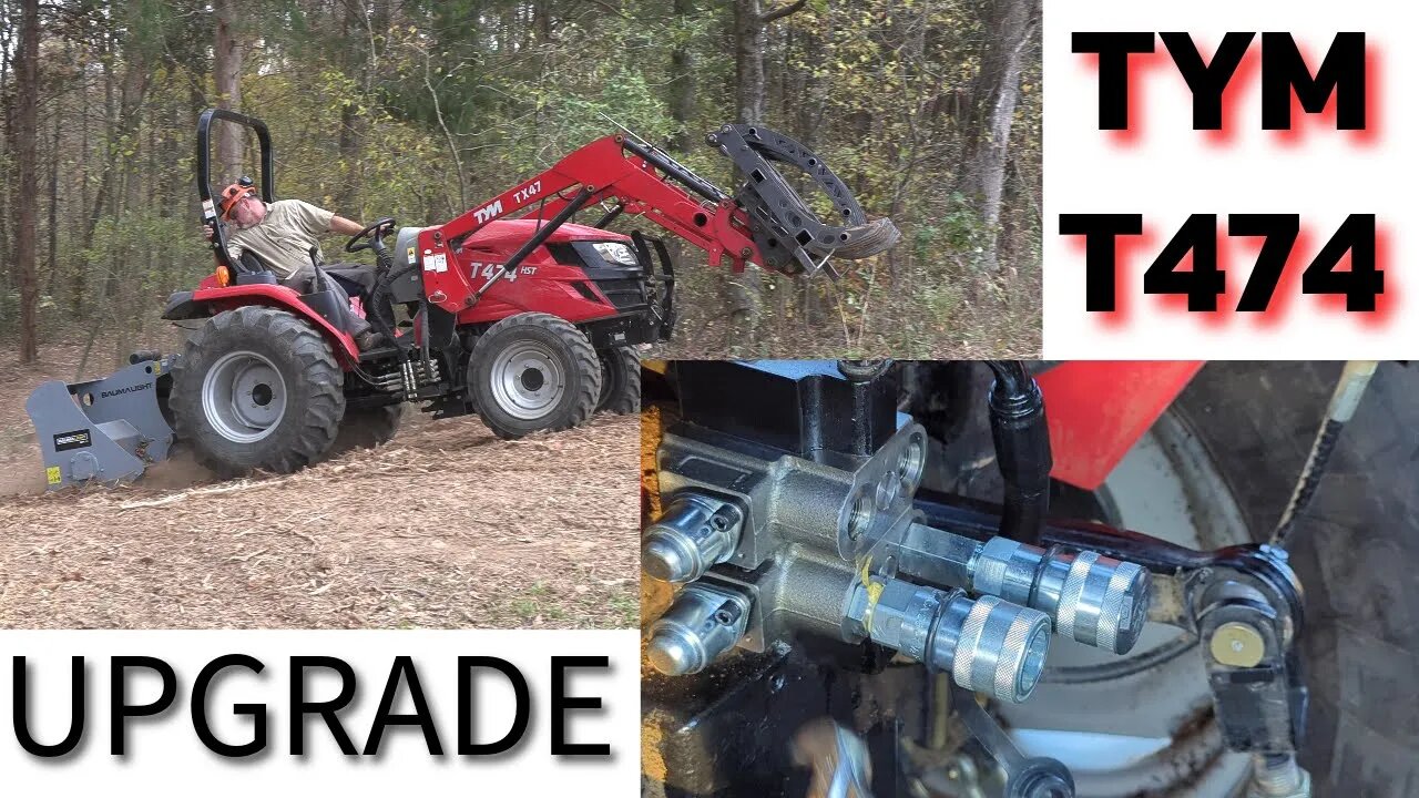 TYM T474 Tractor Upgrade - Dual Rear Remotes