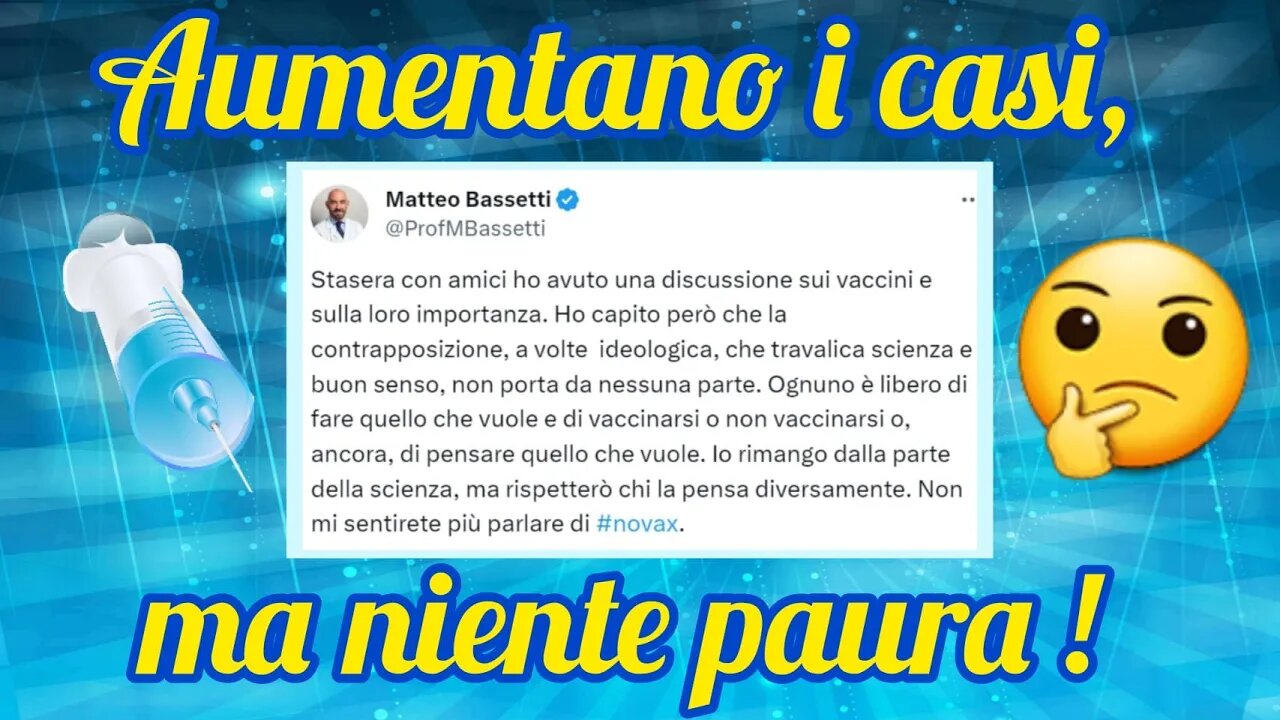Bassetti promette : Non mi sentirete più parlare dei no vax!