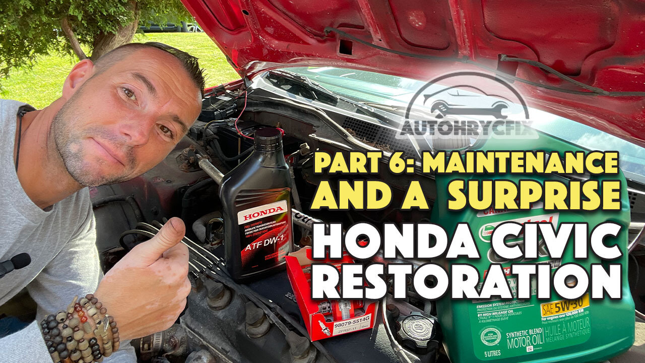 My Honda Civic restoration pt 6 Maintenance - With an extra surprise I wasnt expecting!!!