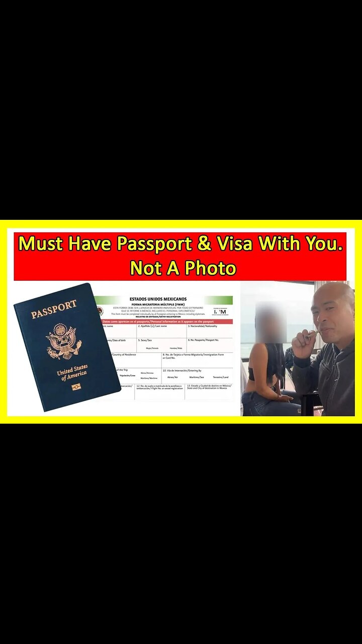 US Consulate warns americans always have Passport & Tourist Visa on you at all times. Not a photo