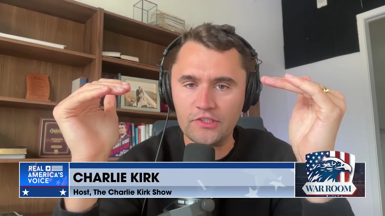Charlie Kirk: “If you are not actively doing something you are handing Kamala the White House.”