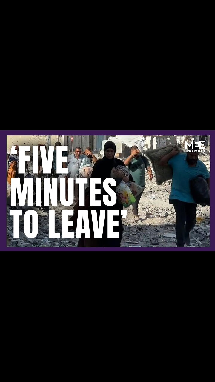 ‘You have five minutes to evacuate’: Sheltered Palestinians in Gaza forced to flee