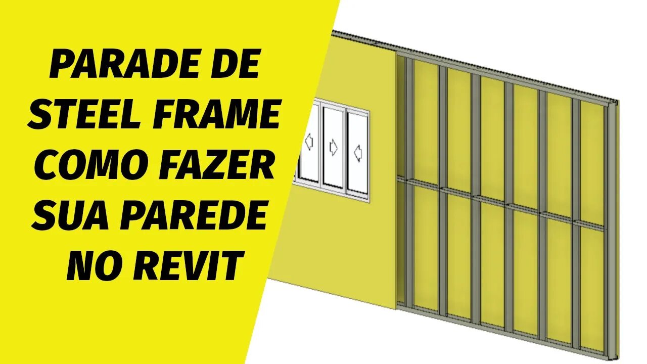 Parede de steel frame Como criar uma parede de steel frame no Revit