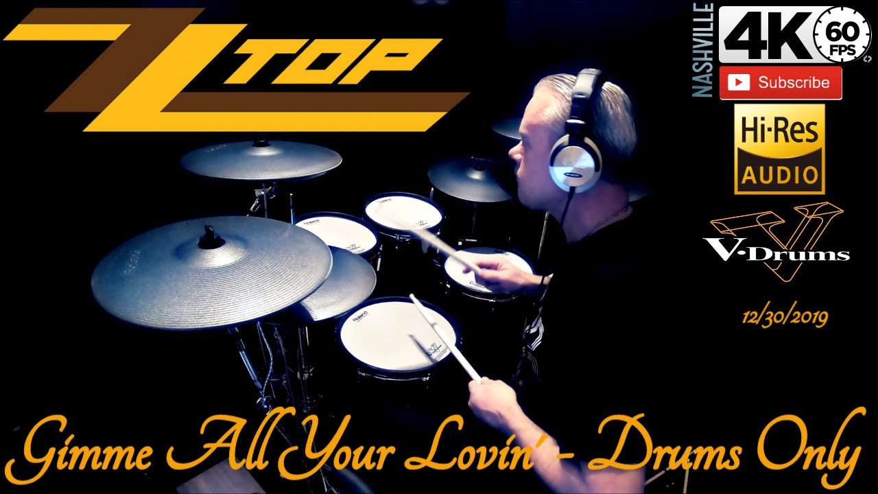ZZ TOP - Gimme All Your Lovin - Drums Only