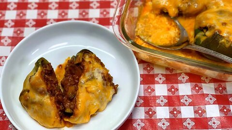 SLOPPY JOE STUFFED PEPPERS! LEFTOVER MAKEOVER!!