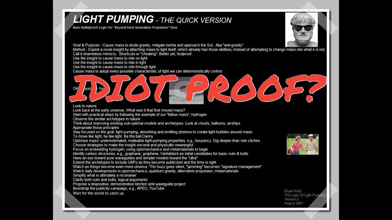 Light-Pumping Light Bubbles - Is This Notion Truly Idiot-Proof?