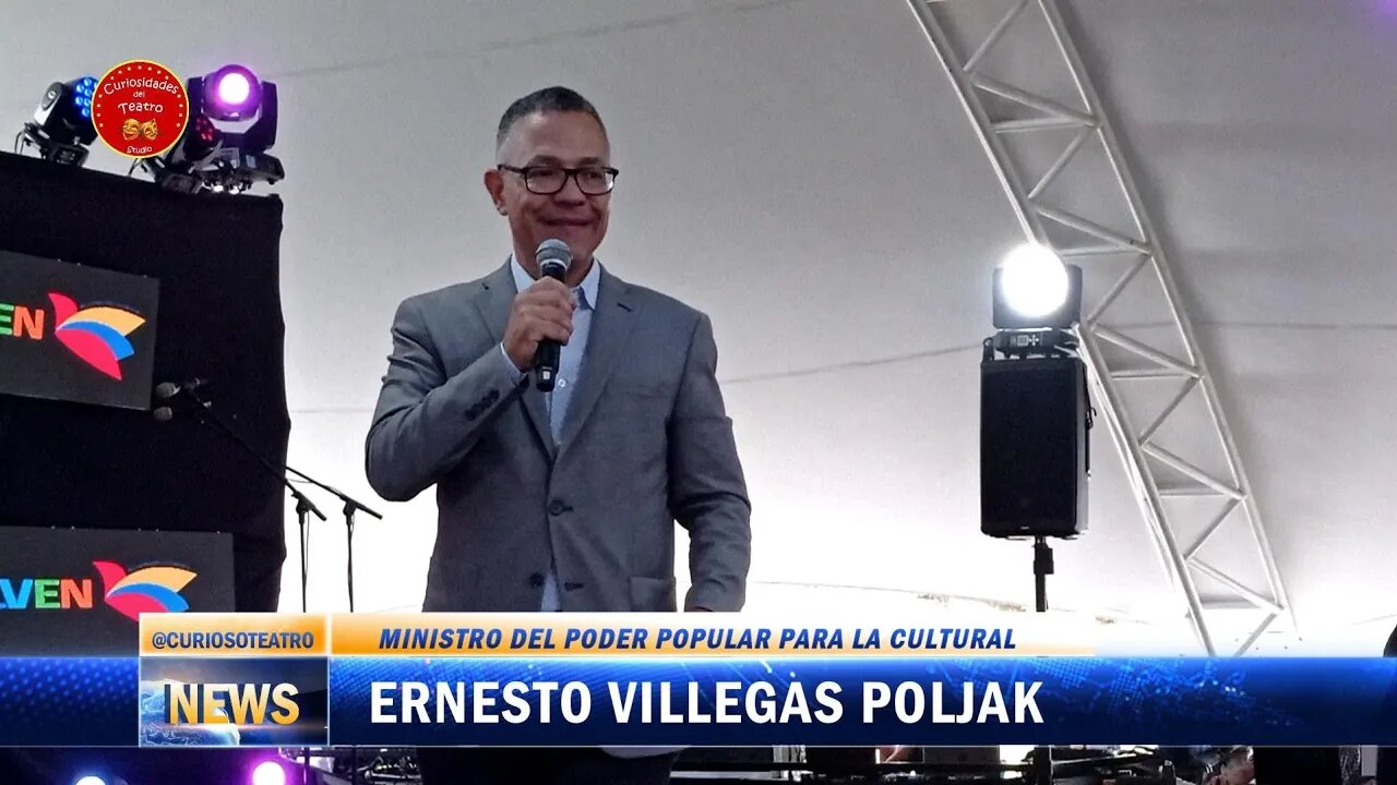 PALABRAS DEL MINISTRO PARA LA CULTURA ERNESTO VILLEGAS POLJAK EN EL DÍA NACIONAL DEL TEATRO
