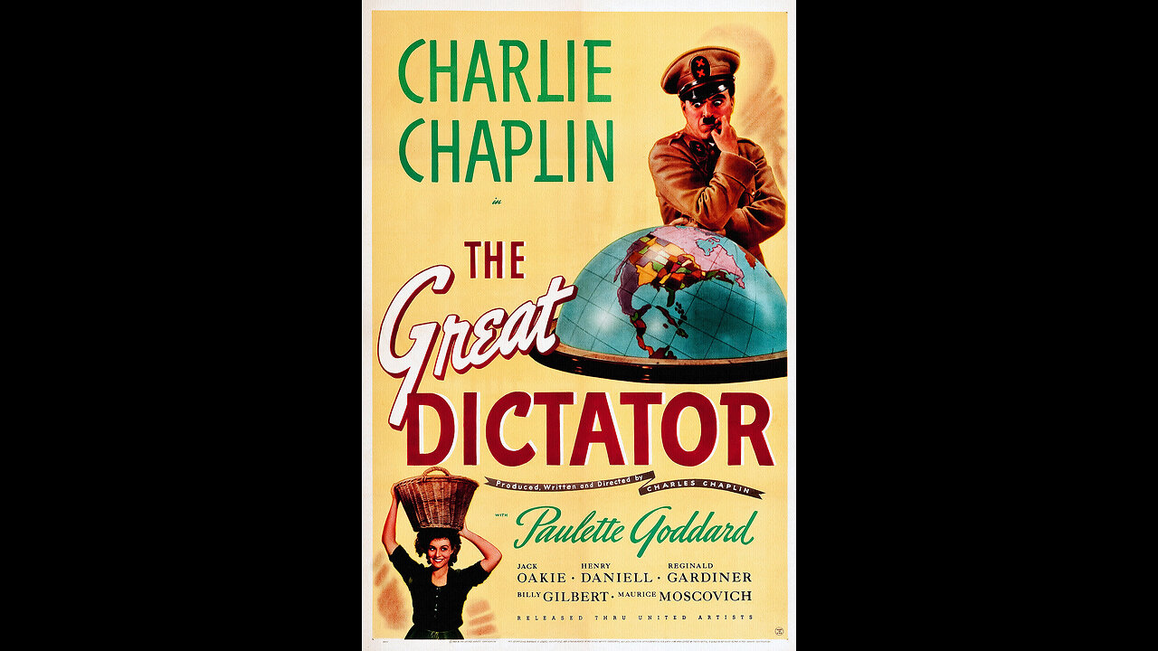 #1940 “IL GRANDE DITTATORE” con Charlie CHAPLIN, Paulette GODDARD e Jack OAKIE = Regia di Charlie CHAPLIN = # CON COMMOSSA GRATITUDINE A DIO, anche noi saluteremo... “# LINIZIO DI UNA NUOVA E SPLENDENTE MATTINA!!...”😇💖🙏