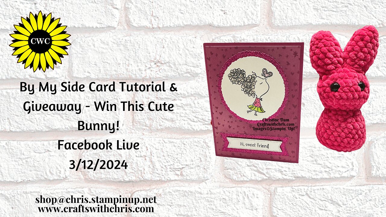 Make This Card & Enter to Win This Bunny! By My Side (Stampin Up!)