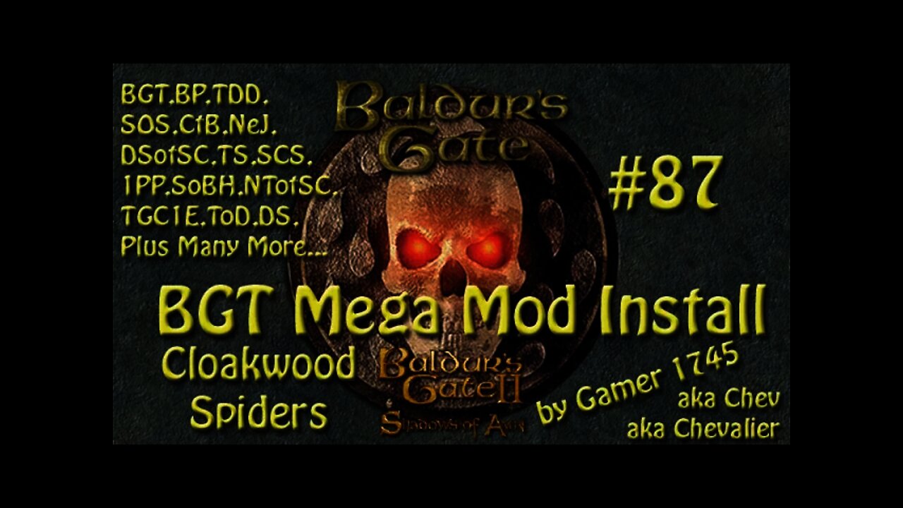 Lets Play Baldurs Gate Trilogy Mega Mod Part 87 - Cloakwood Spiders