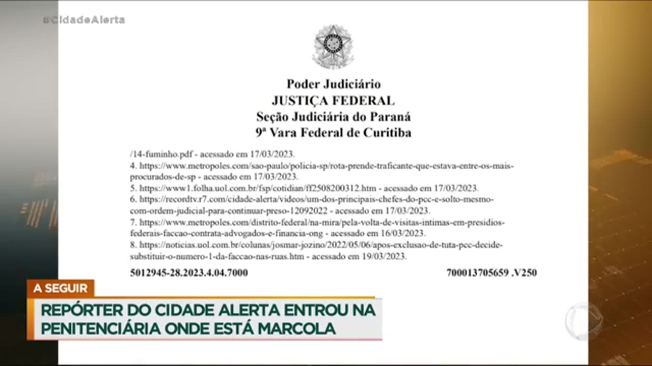 Investigação aponta que Marcola teria pago R$ 60 milhões para ser retirado da prisão