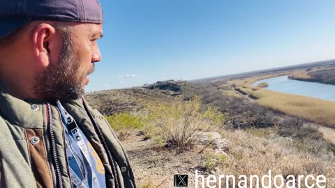 Panoramic views of the beautiful Rio Grande River Quemado,Tx .