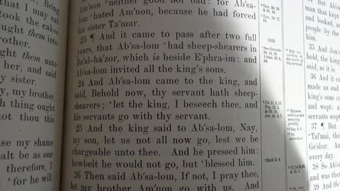 Absolom avenges Tamar