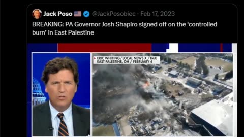 BREAKING: PA Governor Josh Shapiro signed off on the ‘controlled burn’ in East Palestine OHIO