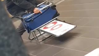 Airport Suitcase Struggles