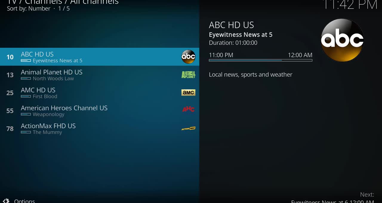 Custom channel numbers in KODI Simple Client (Best IPTV M3U Editor 2022)