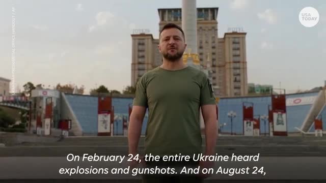 Zelenskyy observes 6 months since Russias invasion of Ukraine began