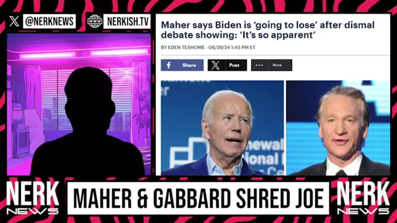 Bill Maher and Tulsi Gabbard Trigger MSNBC Host Over Bidens SAD Debate.
