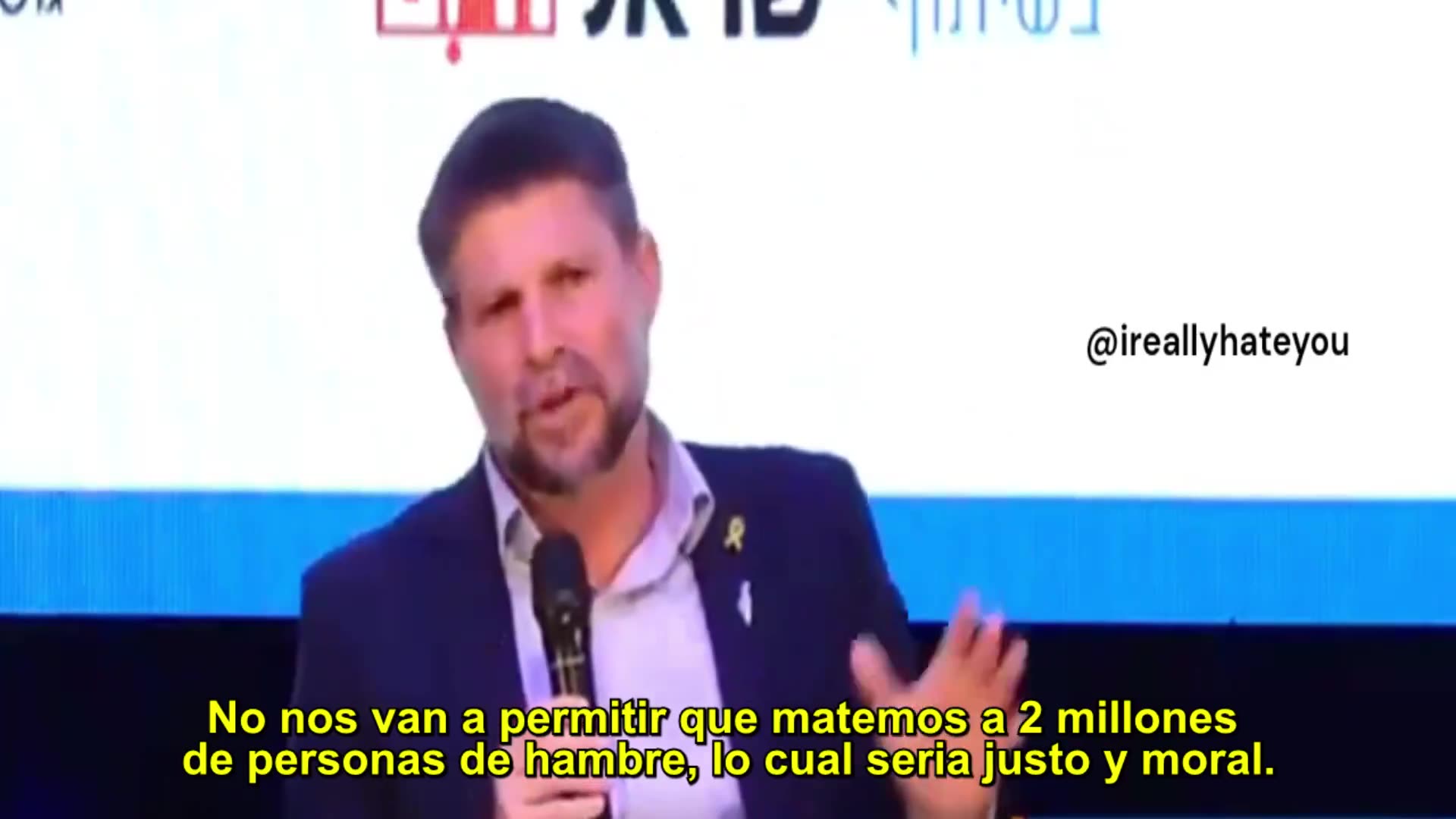 Matar a 2 millones de personas de hambre en #Gaza es moral y justo