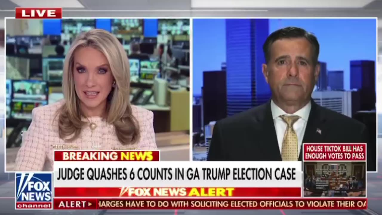 Former DNI John Ratcliffe on Judge Tossing Out Several Charges Against Trump: Nathan Wade Is Inexperienced and Didnt Plead it Properly