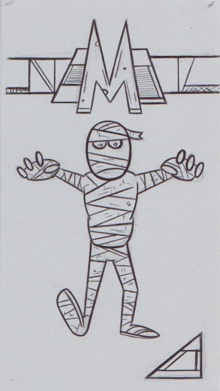 I drew a Mummy!