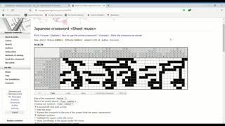 Nonograms - Sheet music