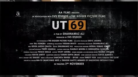 UT69 Official Trailer | Raj Kundra | Shahnawaz Ali | AA Films | In Cinemas 3rd Nov