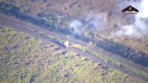 Liquidation of the Russian tank, Bakhmut. 3rd Assault Squadron.