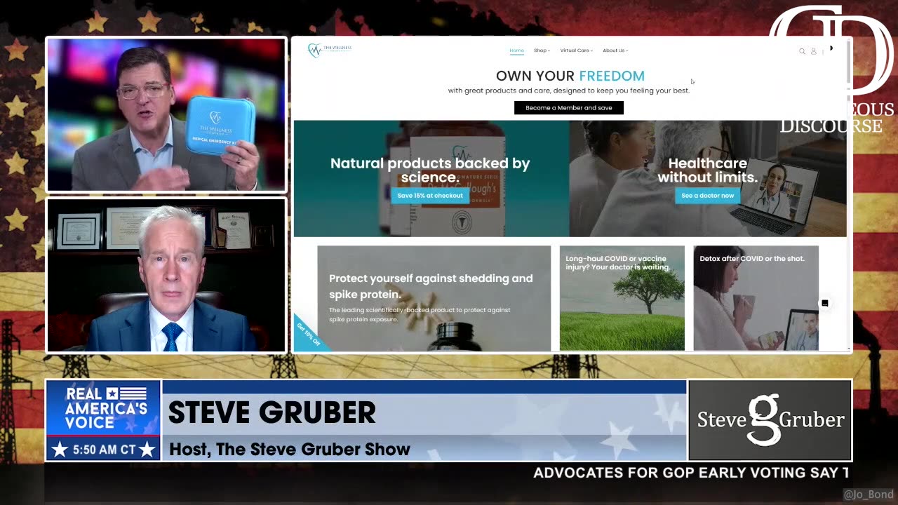 Dr. McCullough on Real Americas Voice Steve Gruber Show: Prepare for Next Pandemic