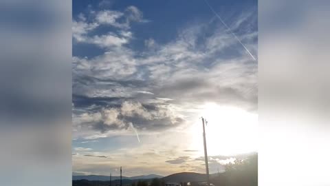 Chemtrails over montana yesterday