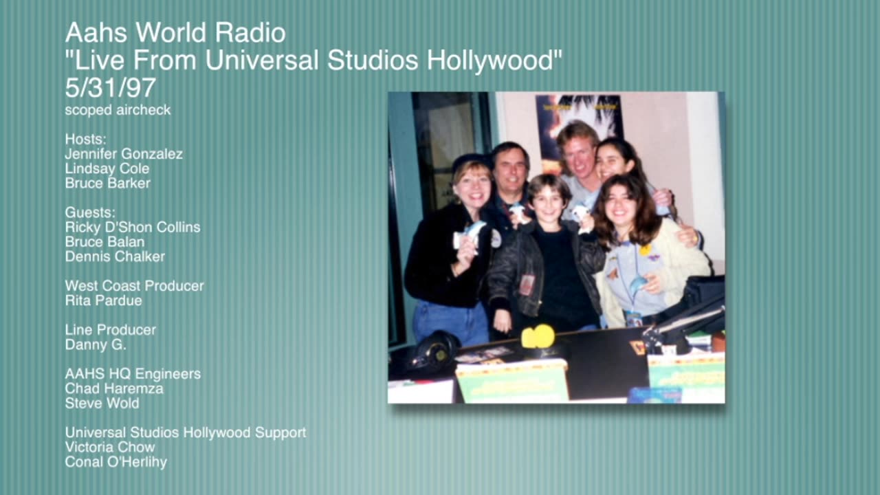 Live From Universal Studios Hollywood 5/31/97