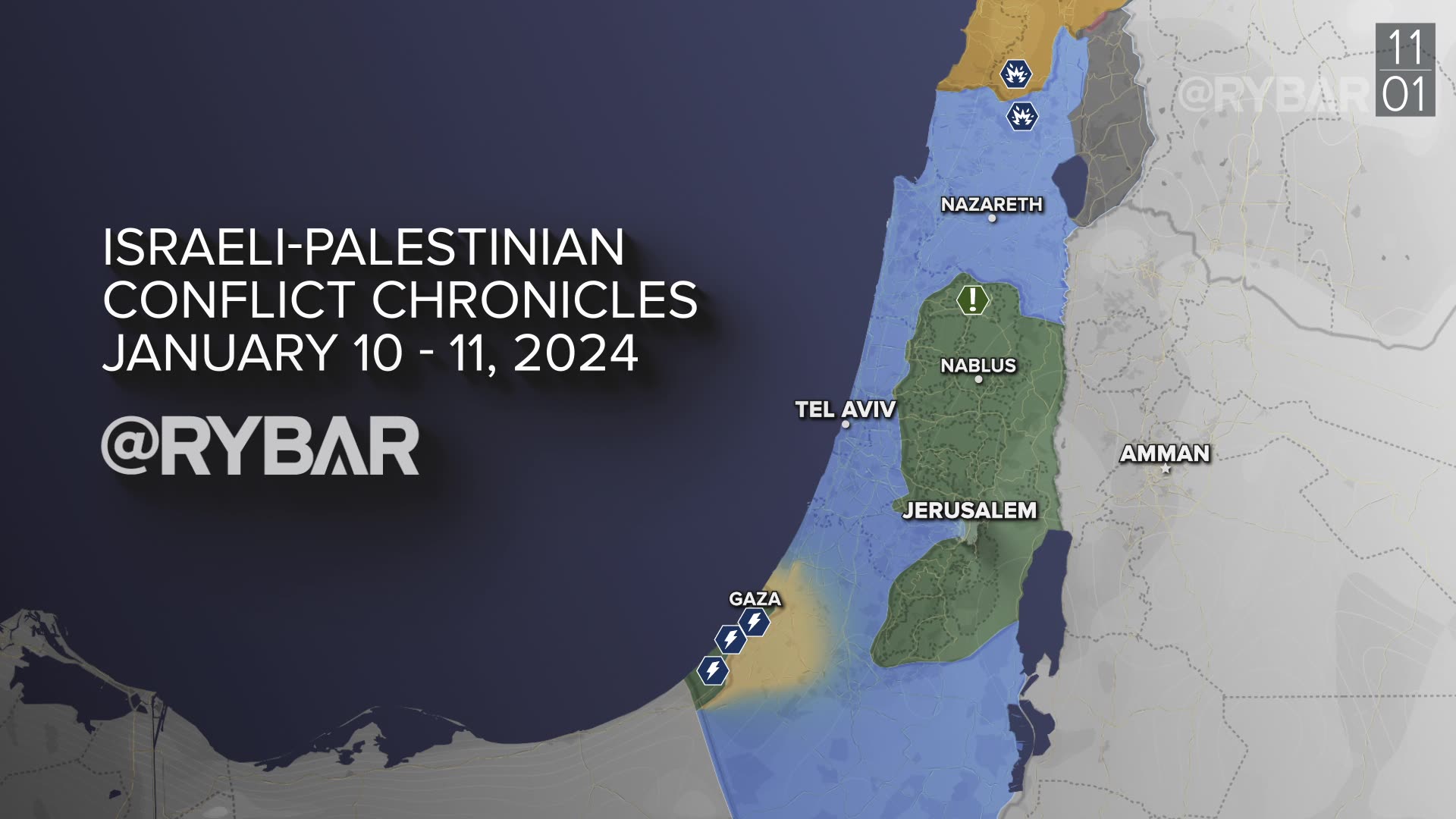 โ๏ธ๐ฎ๐ฑ๐ต๐ธ๐ Highlights of the Israeli-Palestinian Conflict on January 10-11, 2024
