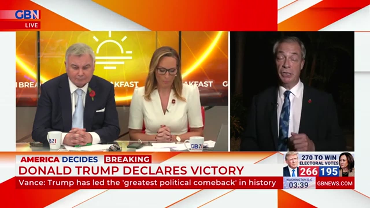 Nigel Farage predicts UK will BENEFIT from Trump VICTORY - The most PRO-BRITISH President!