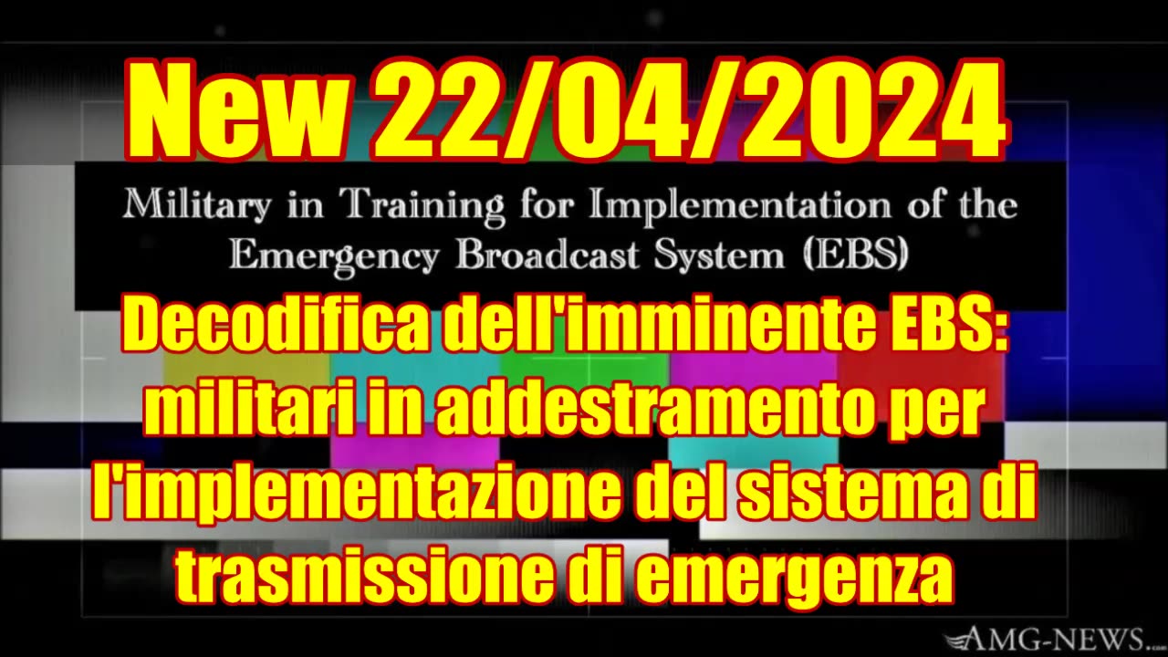 New 22/04/2024 Decodifica dellimminente EBS: militari in addestramento