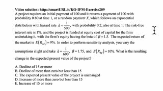 Exam IFM exercise for February 19, 2021