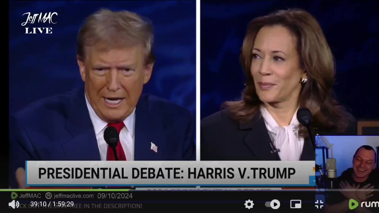 President Trump to Kamala Harris - wait a minute, Im talking now