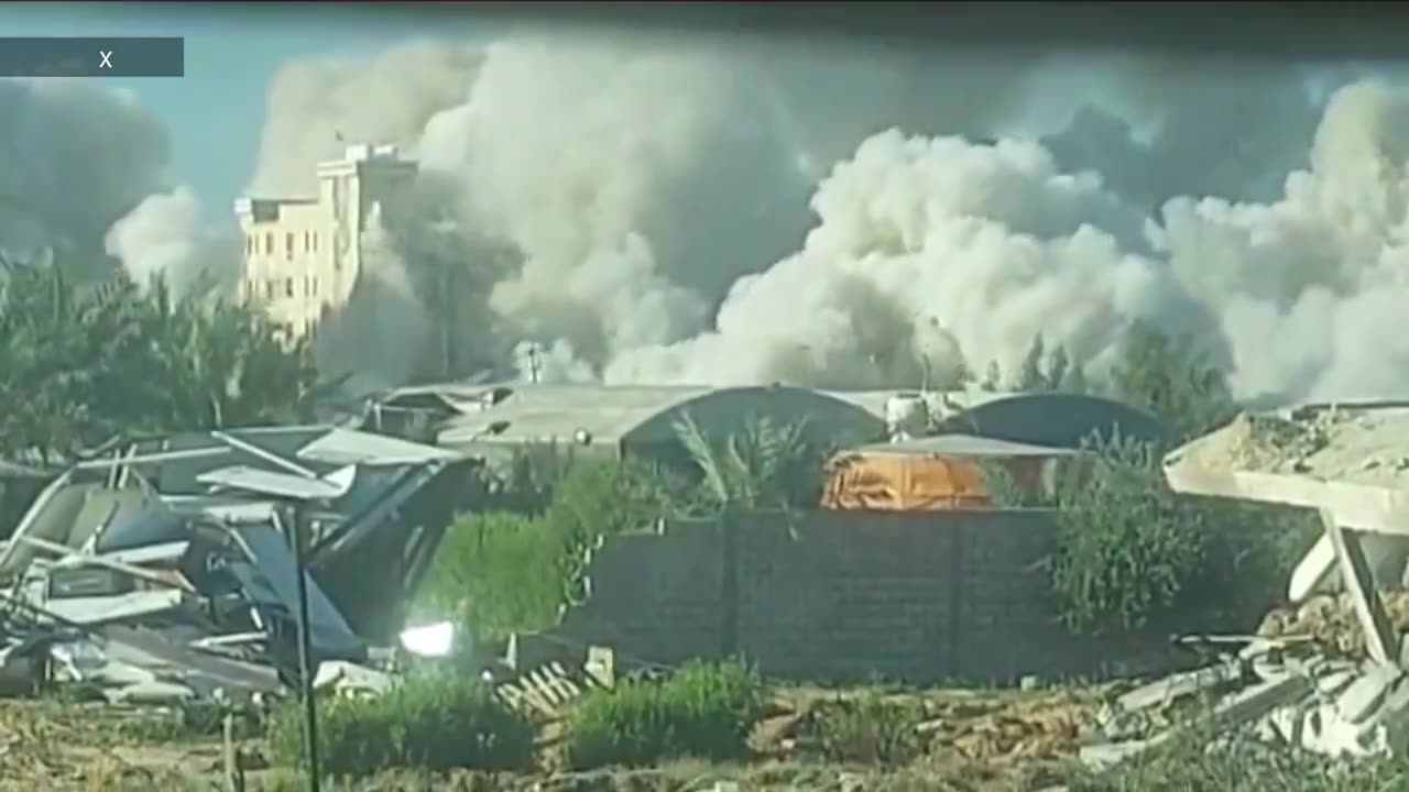 Vídeo mostra Israel destruindo o Palácio da Justiça do Hamas