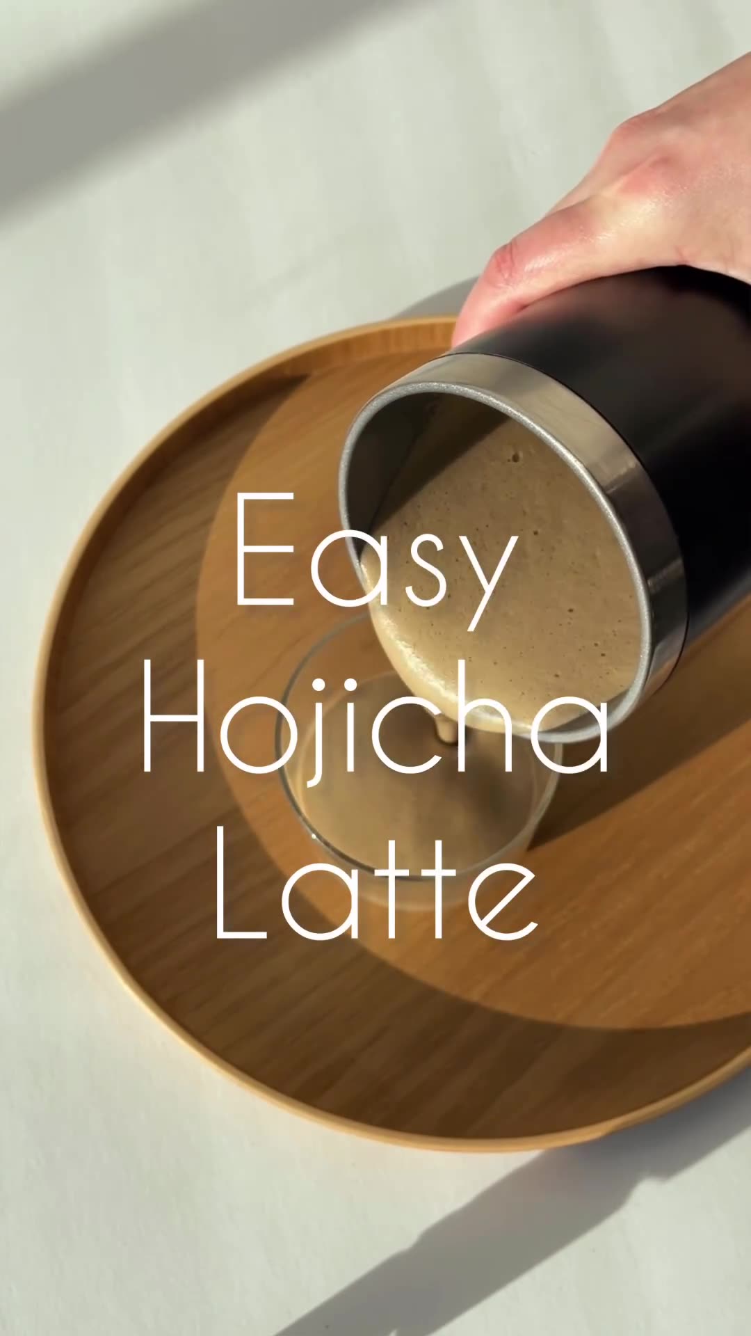 ☕️ Easy Hojicha Latte
