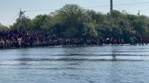 Immigrant Invasion: Fox News on a boat on the Rio Grande near Del Rio Texas