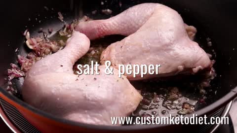 Keto Chicken Florentine - Recipe and Nutritional Information in the Description