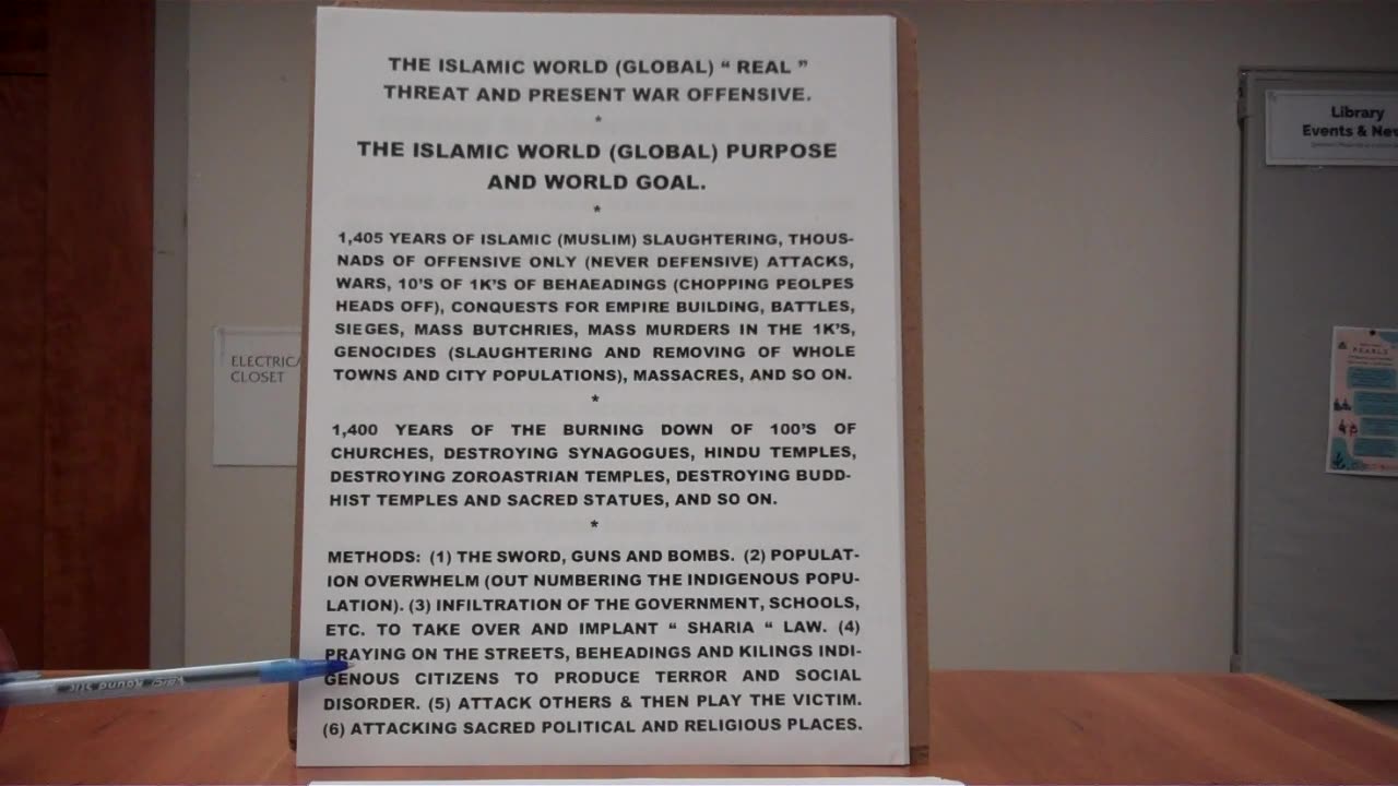 ISLAMs New World Order: ISLAMs World War Against Humanity. According to Koran.